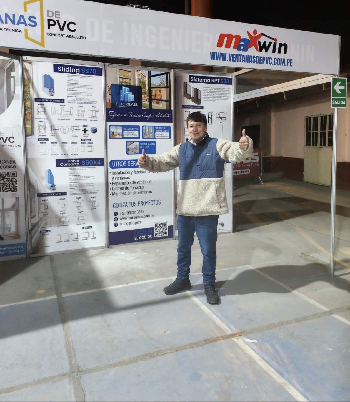 Stand de Ventanas de PVC y Maxwin en Expo Yo Constructor 2025
