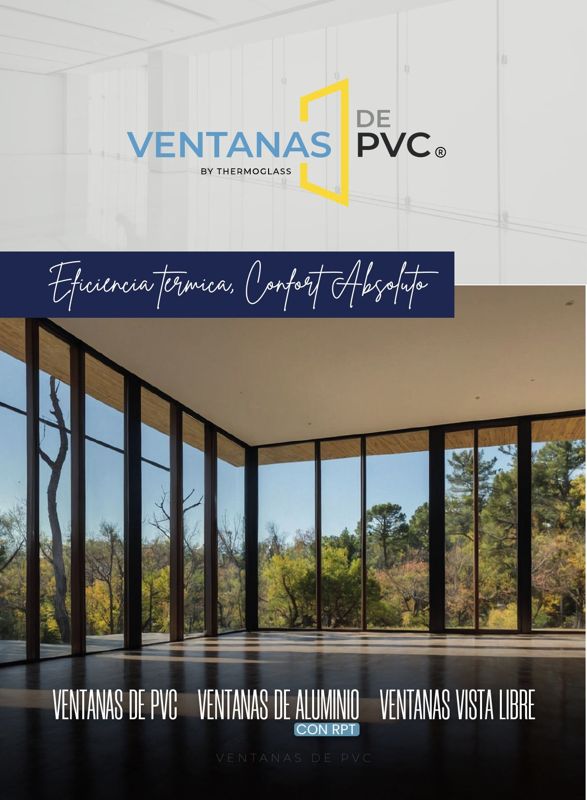 Portada del catálogo de Ventanas de PVC by Thermoglass