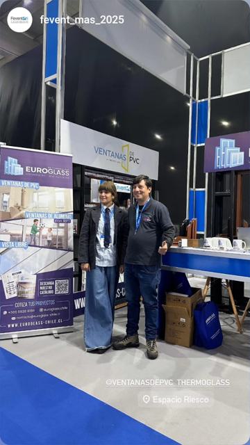 Stand de Ventanas de PVC en la feria Fevent 2025, Espacio Riesco